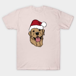 Santa Yellow Labrador T-Shirt